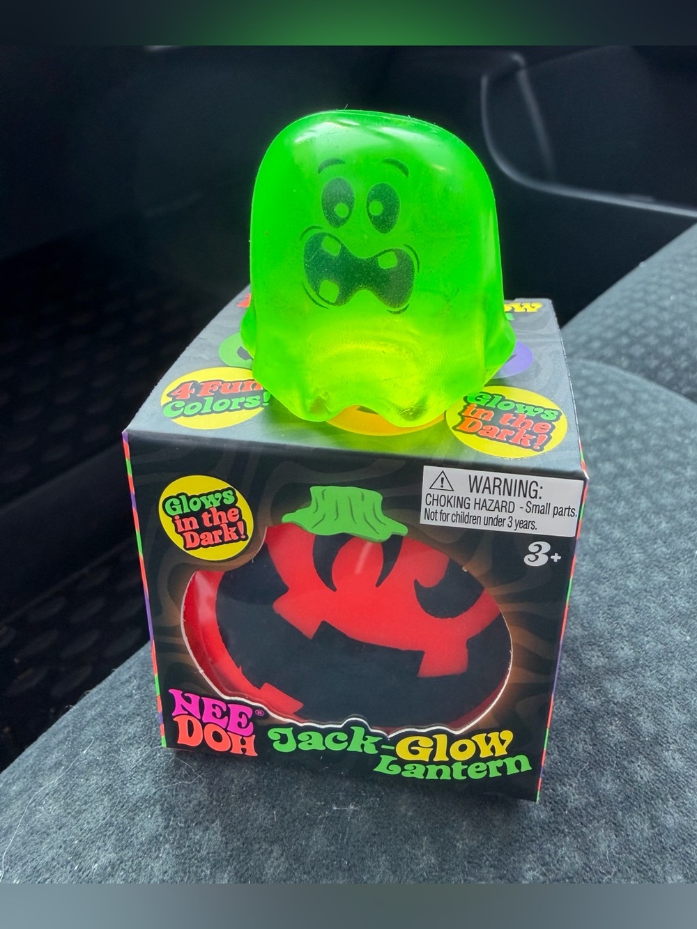 (2) NeeDohs, Orange Jack-Glow Lantern & Green Baby Boos